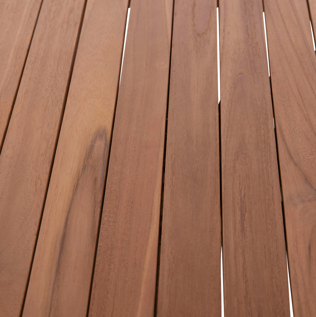 ΕΠΙΦΑΝΕΙΑ ΤΡΑΠΕΖΙΟΥ ΣΤΡΟΓΓΥΛΗ HM18133 ΞΥΛΟ TEAK--ΦΥΣΙΚΟ Φ70x4(πάχος)εκ.