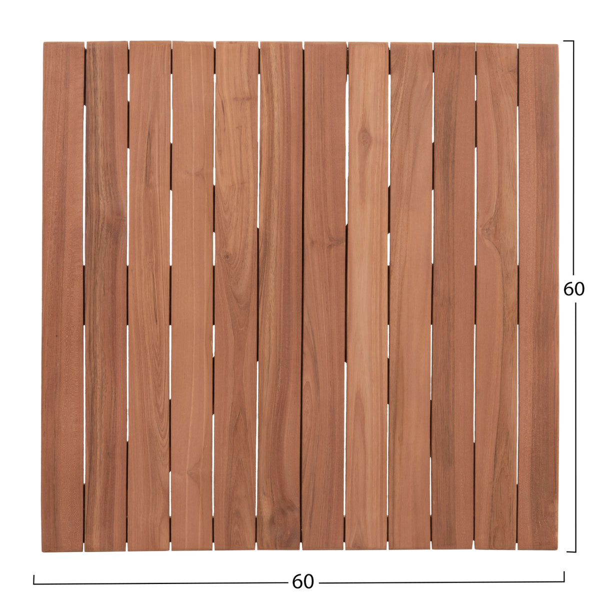 ΕΠΙΦΑΝΕΙΑ ΤΡΑΠΕΖΙΟΥ ΤΕΤΡΑΓΩΝΗ HM18135 ΞΥΛΟ TEAK--ΦΥΣΙΚΟ 60x60x4(πάχος)εκ.