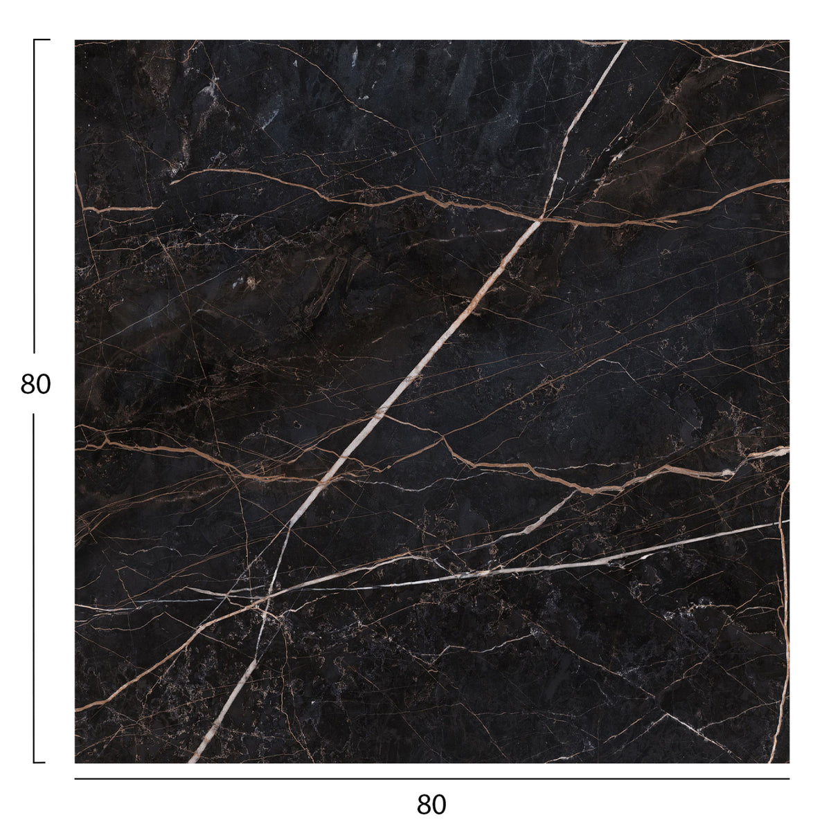 ΕΠΙΦΑΝΕΙΑ ΤΡΑΠΕΖΙΟΥ ΤΕΤΡΑΓΩΝΗ HPL HM5839.34 BLACK MARBLE 80x80εκ