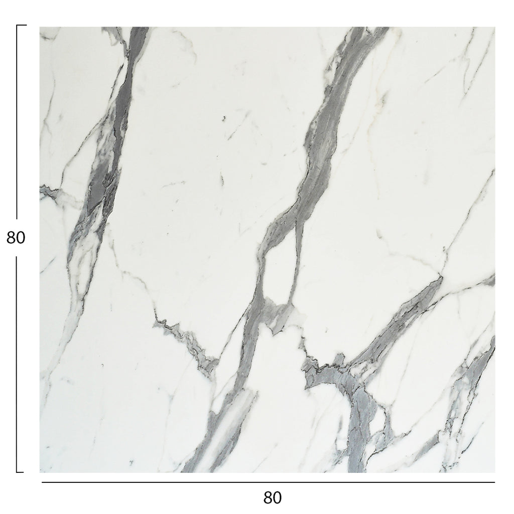 ΕΠΙΦΑΝΕΙΑ ΤΡΑΠΕΖΙΟΥ ΤΕΤΡΑΓΩΝΗ HPL HM5839.31 WHITE MARBLE 80x80εκ