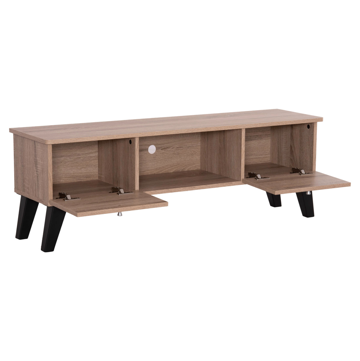 ΕΠΙΠΛΟ ΤΗΛΕΟΡΑΣΗΣ IREN HM2481.01 ΜΕΛΑΜΙΝΗ ΣΕ SONAMA OAK-ΜΑΥΡΟ 120x32,5-34x41Yεκ.