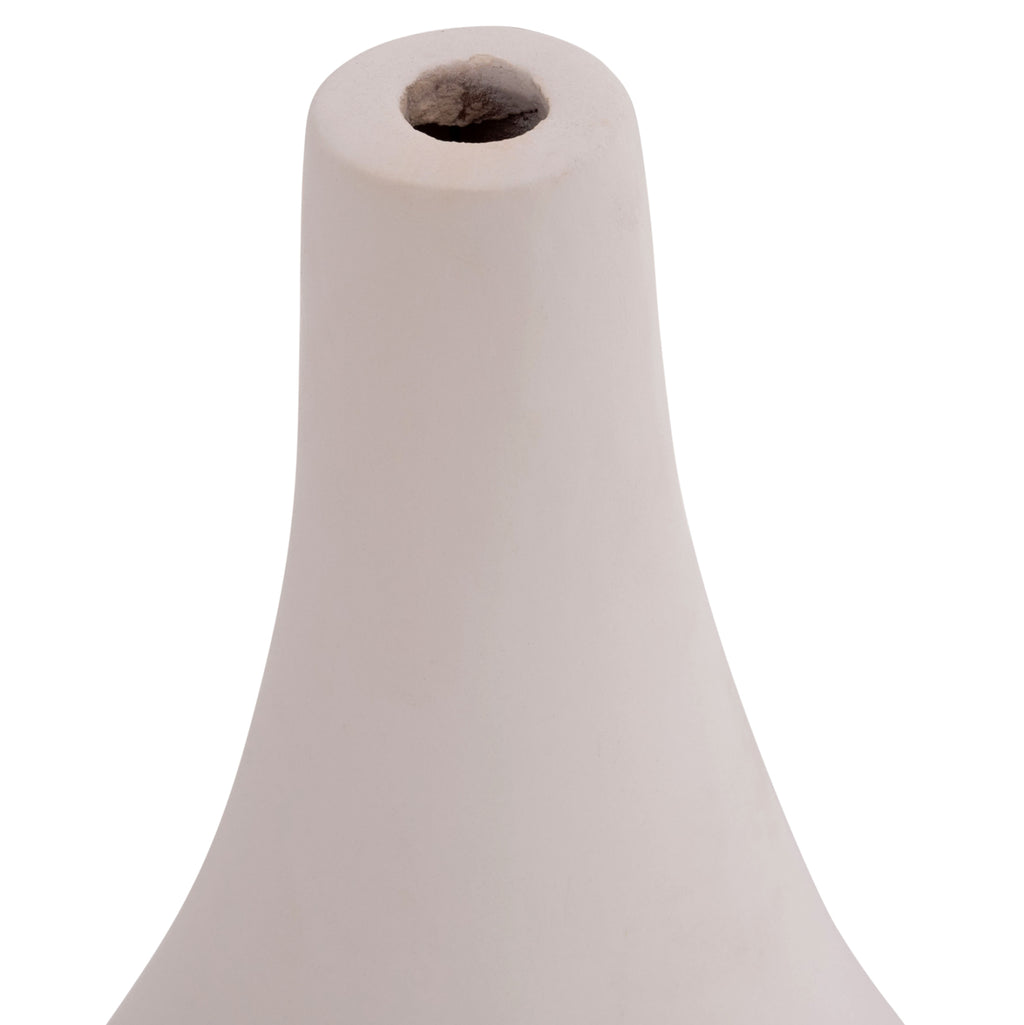ΕΠΙΤΡΑΠΕΖΙΟ ΔΙΑΚΟΣΜΗΤΙΚΟ ΒΑΖΟ DENI HM4663.02S FIBER CEMENT ΣΕ ΛΕΥΚΟ--Φ15x27Υεκ.