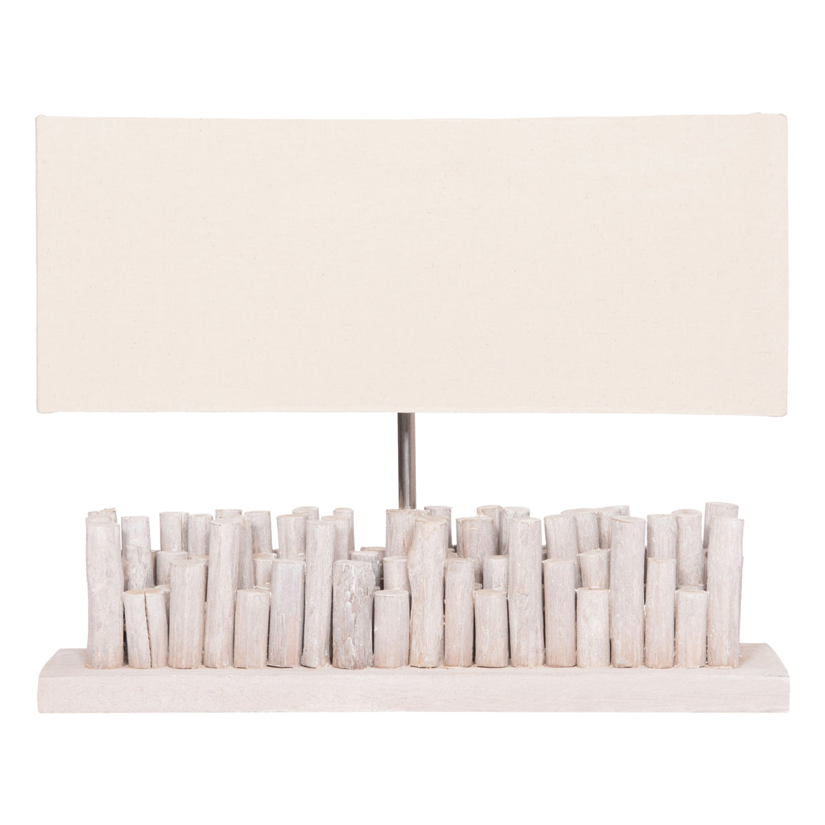 ΕΠΙΤΡΑΠΕΖΙΟ ΦΩΤΙΣΤΙΚΟ TWIGGY HM4426 DRIFTWOOD & ΚΑΠΕΛΟ ΣΕ ΛΕΥΚΟ 50,5x16,5x40Υεκ.