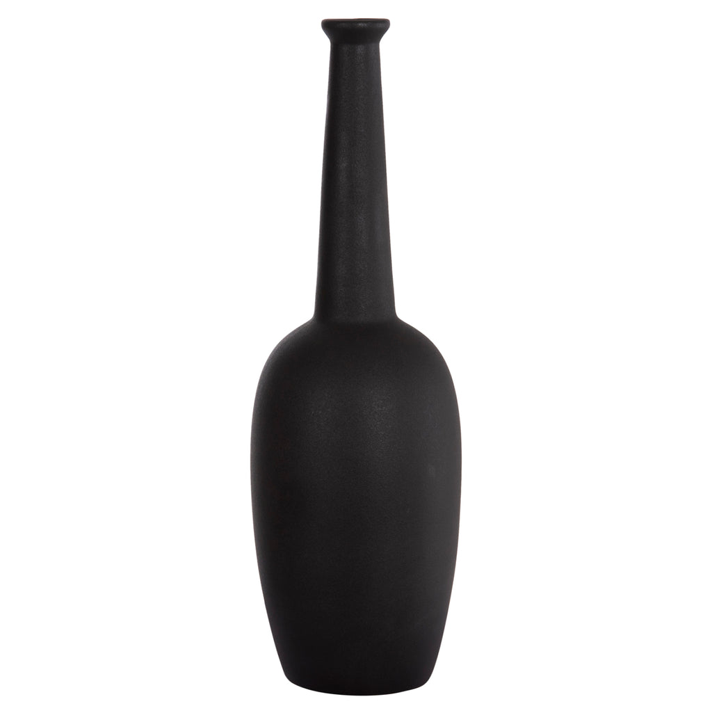 ΕΠΙΤΡΑΠΕΖΙΟ ΚΕΡΑΜΙΚΟ ΔΙΑΚΟΣΜΗΤΙΚΟ ELENDIL HM4591.02 ΜΑΥΡΟ ΜΑΤ Φ12x39.5Υεκ