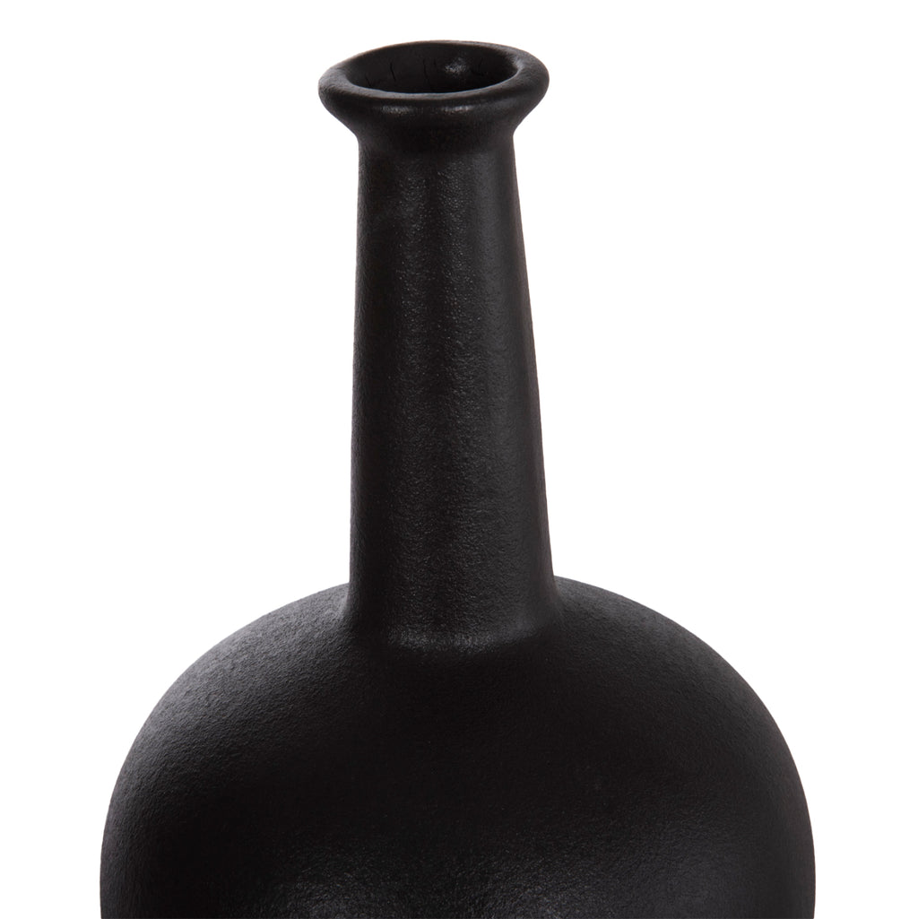 ΕΠΙΤΡΑΠΕΖΙΟ ΚΕΡΑΜΙΚΟ ΔΙΑΚΟΣΜΗΤΙΚΟ ELENDIL HM4593.02 ΜΑΥΡΟ ΜΑΤ 14,5x25Υεκ