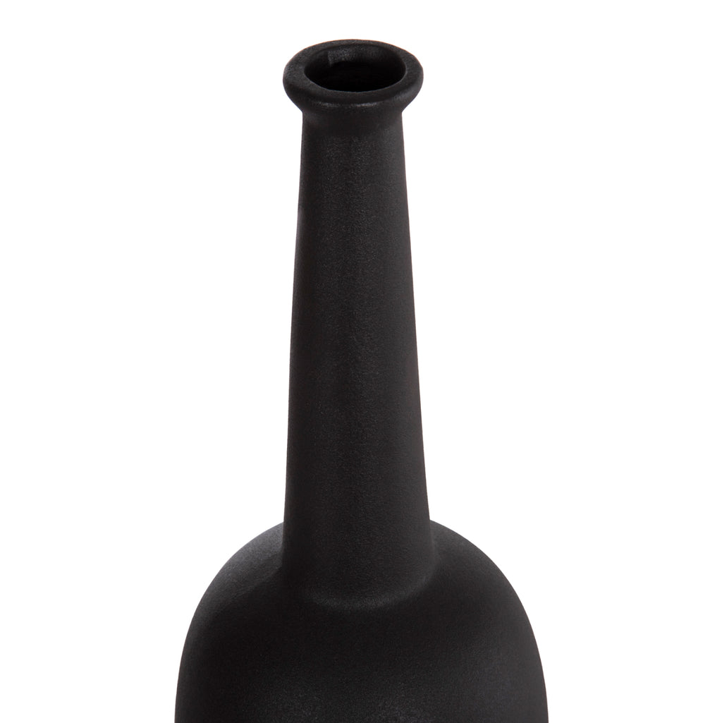 ΕΠΙΤΡΑΠΕΖΙΟ ΚΕΡΑΜΙΚΟ ΔΙΑΚΟΣΜΗΤΙΚΟ ELENDIL HM4591.02 ΜΑΥΡΟ ΜΑΤ Φ12x39.5Υεκ