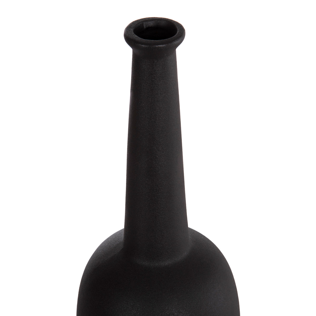 ΕΠΙΤΡΑΠΕΖΙΟ ΚΕΡΑΜΙΚΟ ΔΙΑΚΟΣΜΗΤΙΚΟ ELENDIL HM4591.02 ΜΑΥΡΟ ΜΑΤ Φ12x39.5Υεκ