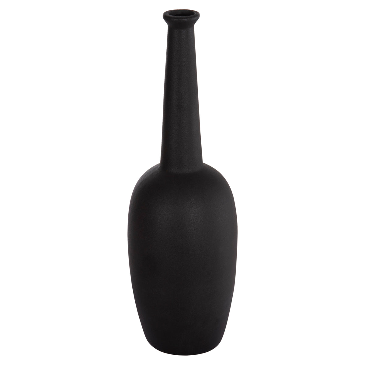 ΕΠΙΤΡΑΠΕΖΙΟ ΚΕΡΑΜΙΚΟ ΔΙΑΚΟΣΜΗΤΙΚΟ ELENDIL HM4591.02 ΜΑΥΡΟ ΜΑΤ Φ12x39.5Υεκ