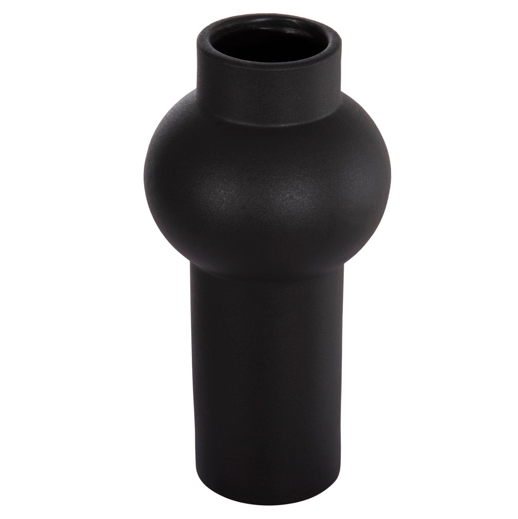 ΕΠΙΤΡΑΠΕΖΙΟ ΚΕΡΑΜΙΚΟ ΔΙΑΚΟΣΜΗΤΙΚΟ SCEPTER HM4605.02 ΜΑΥΡΟ ΜΑΤ Φ15x30Υ εκ.