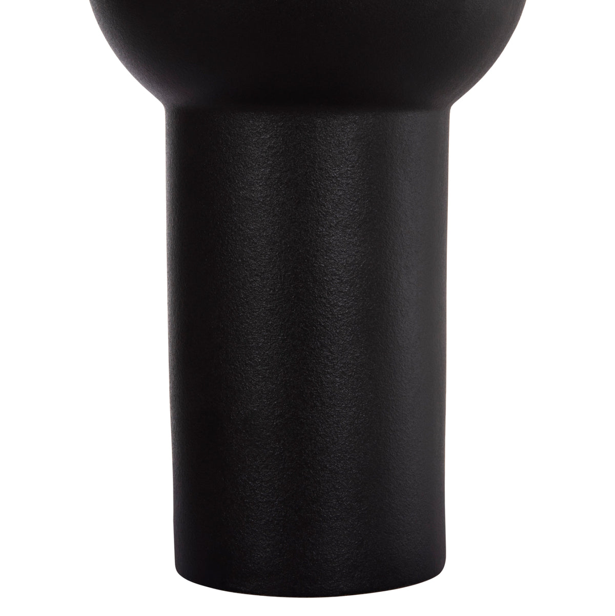ΕΠΙΤΡΑΠΕΖΙΟ ΚΕΡΑΜΙΚΟ ΔΙΑΚΟΣΜΗΤΙΚΟ SCEPTER HM4605.02 ΜΑΥΡΟ ΜΑΤ Φ15x30Υ εκ.