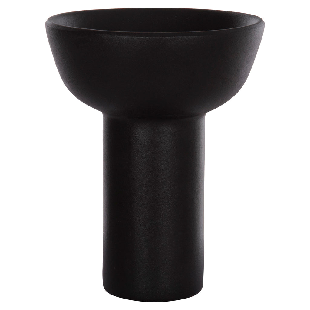 ΕΠΙΤΡΑΠΕΖΙΟ ΚΕΡΑΜΙΚΟ ΔΙΑΚΟΣΜΗΤΙΚΟ ELENDIL HM4603.02 ΜΑΥΡΟ ΜΑΤ Φ20x26.5Υεκ