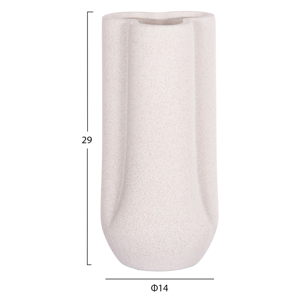 ΕΠΙΤΡΑΠΕΖΙΟ ΚΕΡΑΜΙΚΟ ΔΙΑΚΟΣΜΗΤΙΚΟ GLAΖΕ HM4612.01 ΚΡΥΣΤΑΛΛΙΚΟ ΥΠΟΛΕΥΚΟ Φ14x29Υεκ