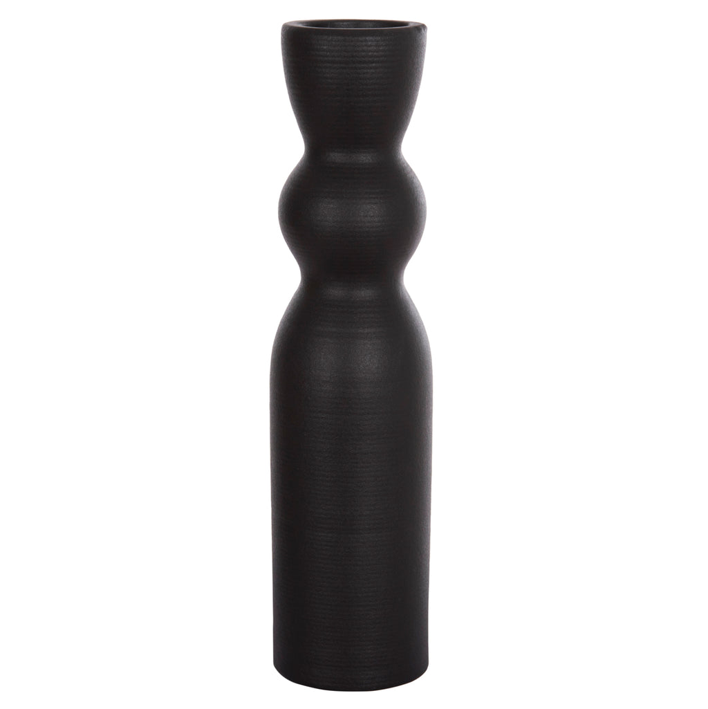 ΕΠΙΤΡΑΠΕΖΙΟ ΚΕΡΑΜΙΚΟ ΔΙΑΚΟΣΜΗΤΙΚΟ SCEPTER HM4614.02 ΜΑΥΡΟ ΜΑΤ Φ8x35Υ εκ.