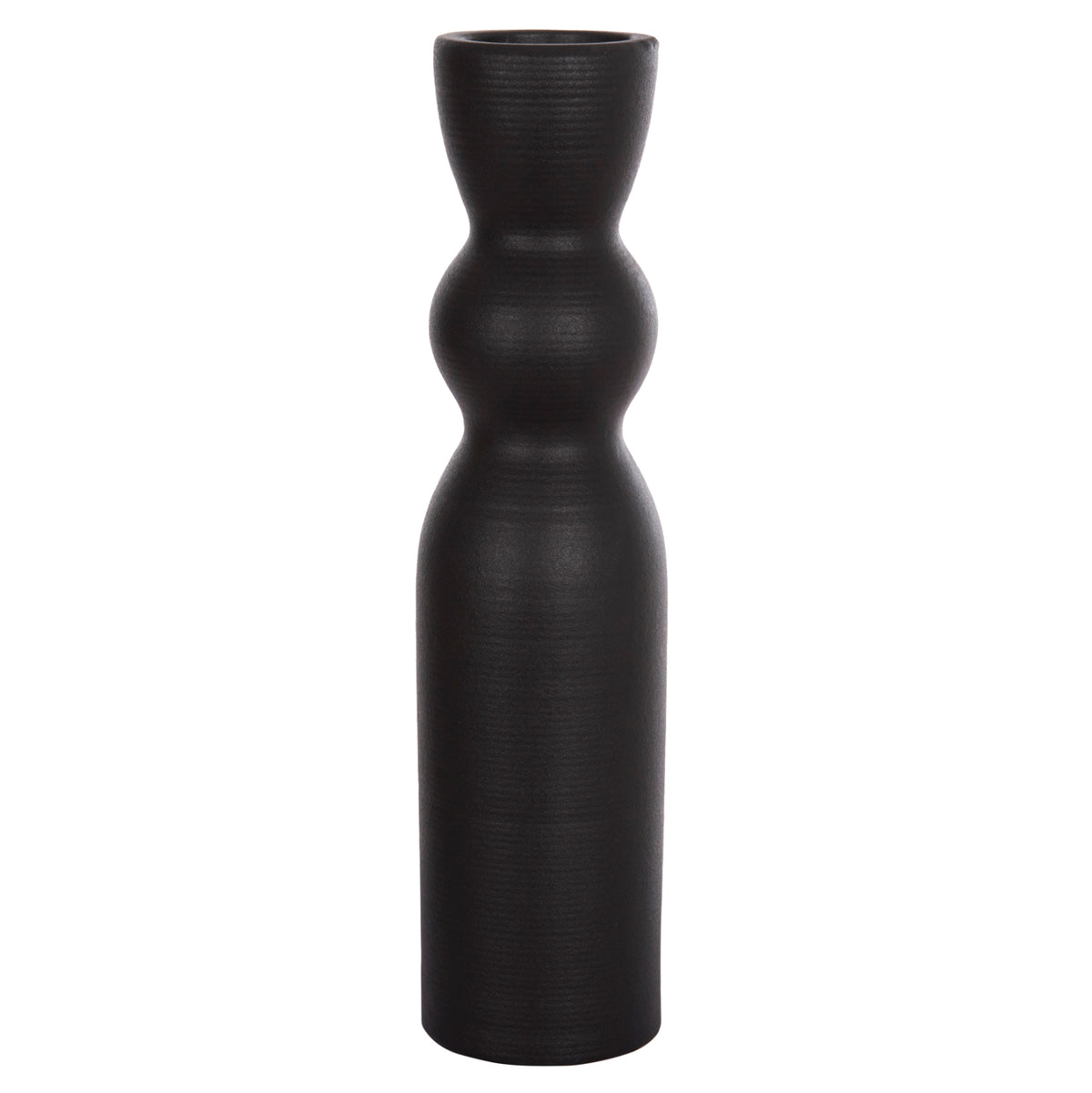 ΕΠΙΤΡΑΠΕΖΙΟ ΚΕΡΑΜΙΚΟ ΔΙΑΚΟΣΜΗΤΙΚΟ SCEPTER HM4614.02 ΜΑΥΡΟ ΜΑΤ Φ8x35Υ εκ.
