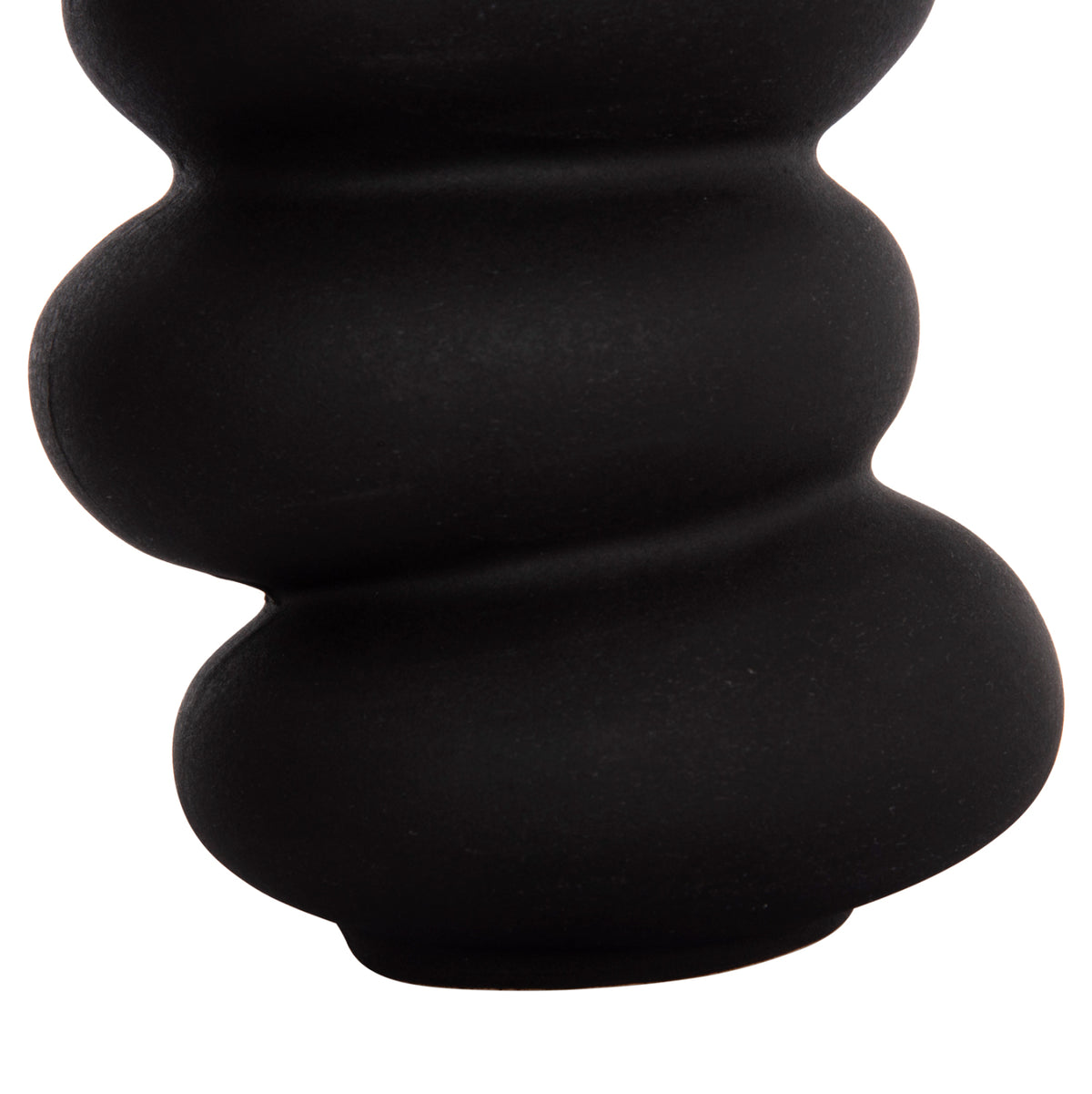 ΕΠΙΤΡΑΠΕΖΙΟ ΚΕΡΑΜΙΚΟ ΔΙΑΚΟΣΜΗΤΙΚΟ ROOK HM4628.02 ΜΑΥΡΟ ΜΑΤ Φ14x19Υεκ