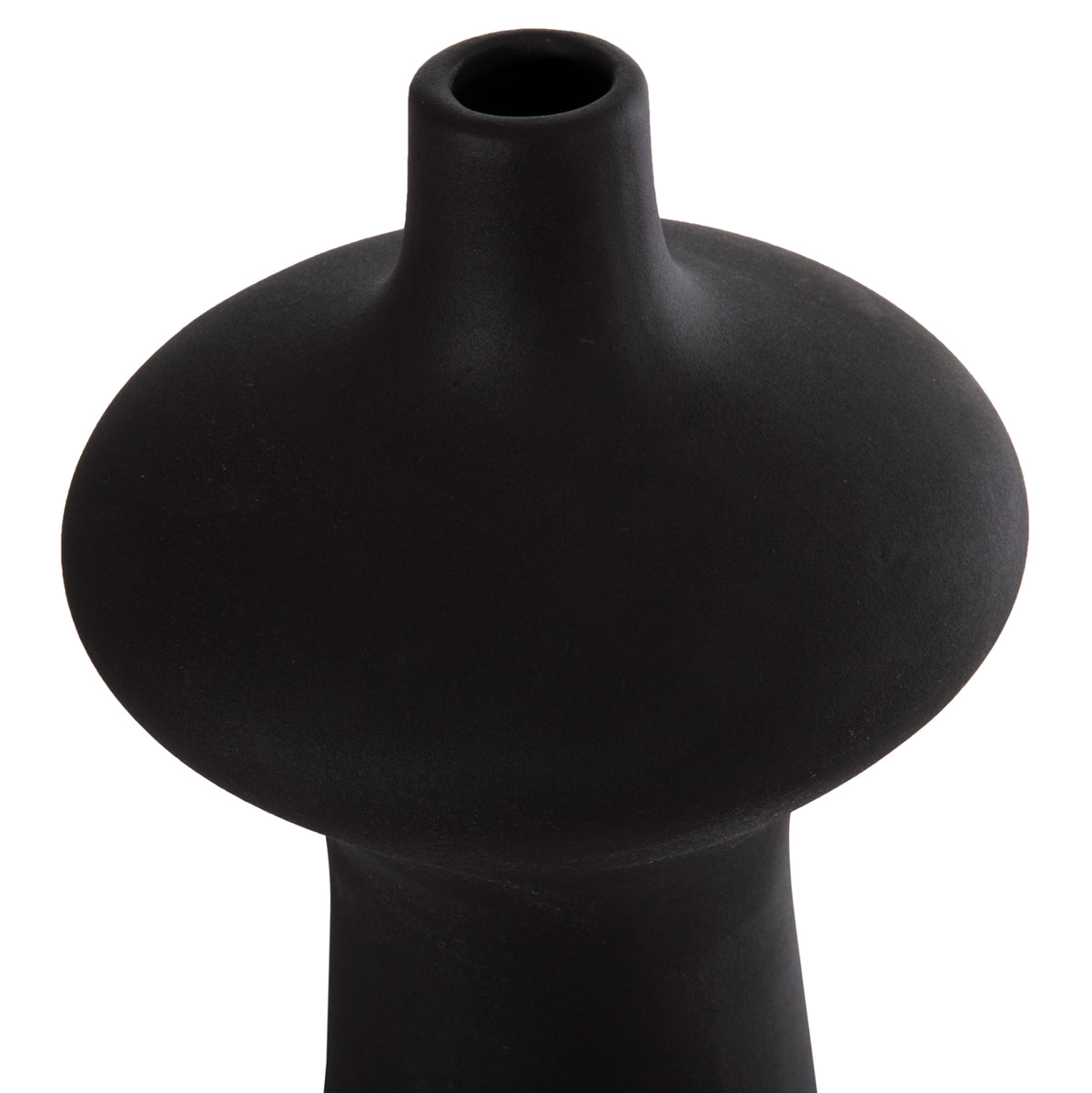 ΕΠΙΤΡΑΠΕΖΙΟ ΚΕΡΑΜΙΚΟ ΔΙΑΚΟΣΜΗΤΙΚΟ SCEPTER HM4636.02 ΜΑΥΡΟ ΜΑΤ Φ18x49Υεκ