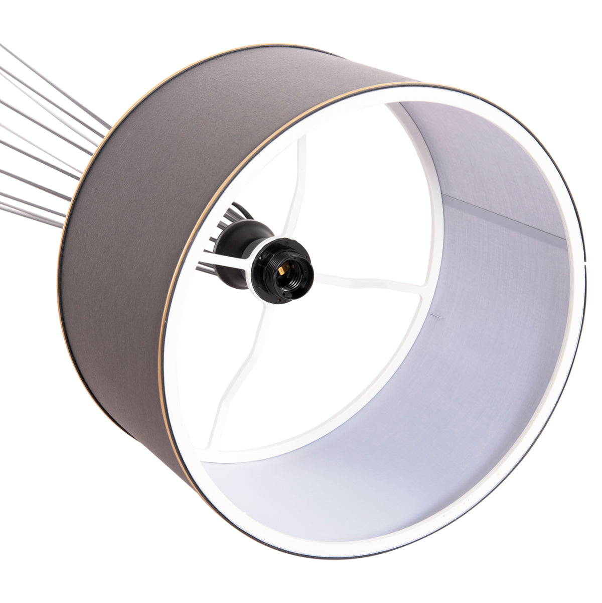 ΦΩΤΙΣΤΙΚΟ ΔΑΠΕΔΟΥ HUE HM7581.11 ΜΕΤΑΛΛΙΚΟ ΓΚΡΙ Φ38x144Υεκ.