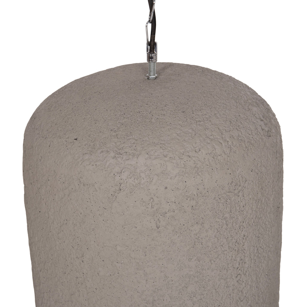 ΦΩΤΙΣΤΙΚΟ ΟΡΟΦΗΣ ΚΡΕΜΑΣΤΟ LOGKY HM4704.03L--FIBER CEMENT ΓΚΡΙ 35x35x67Υεκ