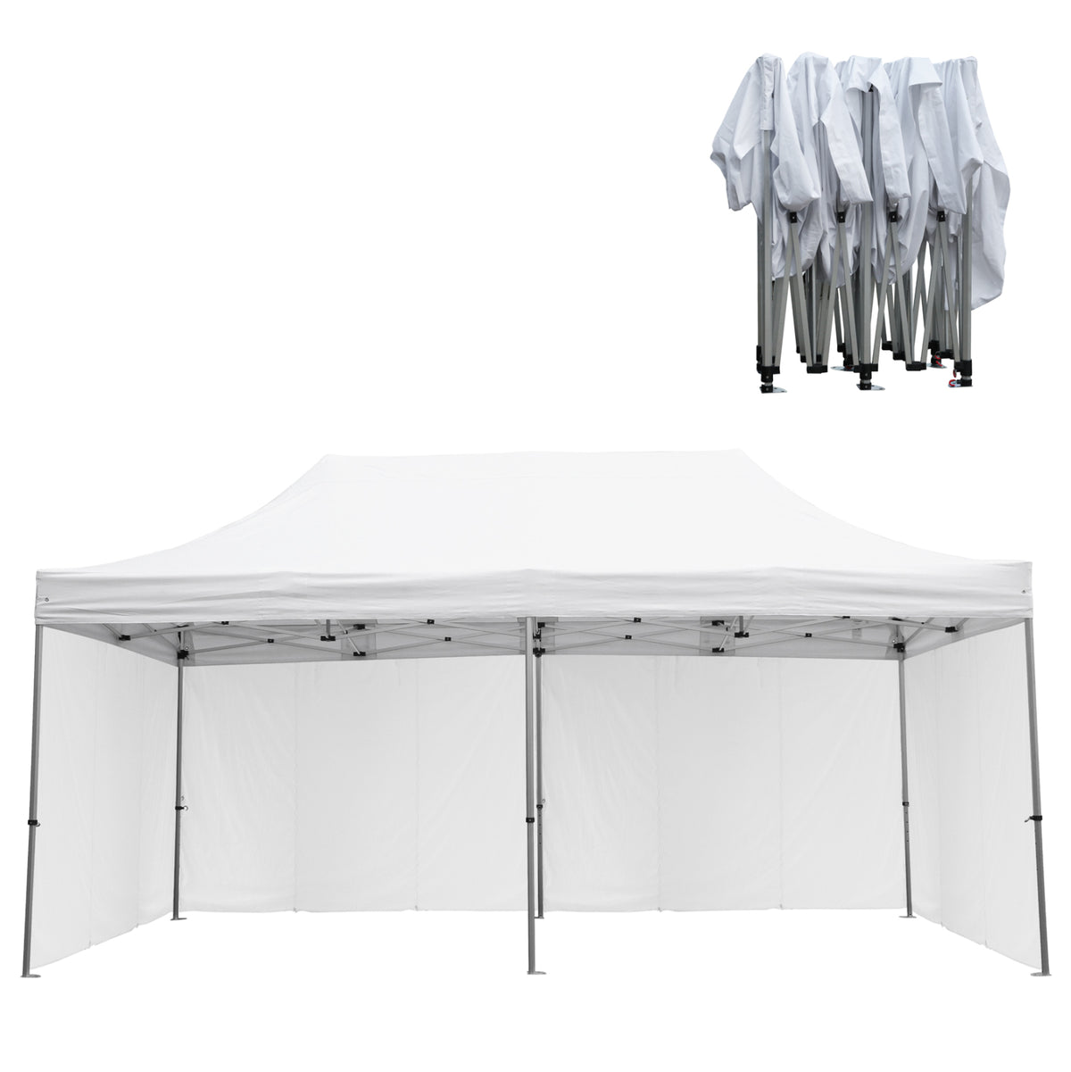 GAZEBO ΕΠΑΓΓΕΛΜΑΤΙΚΟ ΒΑΡΕΩΣ ΤΥΠΟΥ CRESSEN HM21099.01 ΠΤΥΣΣΟΜΕΝΟ ΑΛΟΥΜΙΝΙΟΥ 3x6x3,4Yμ