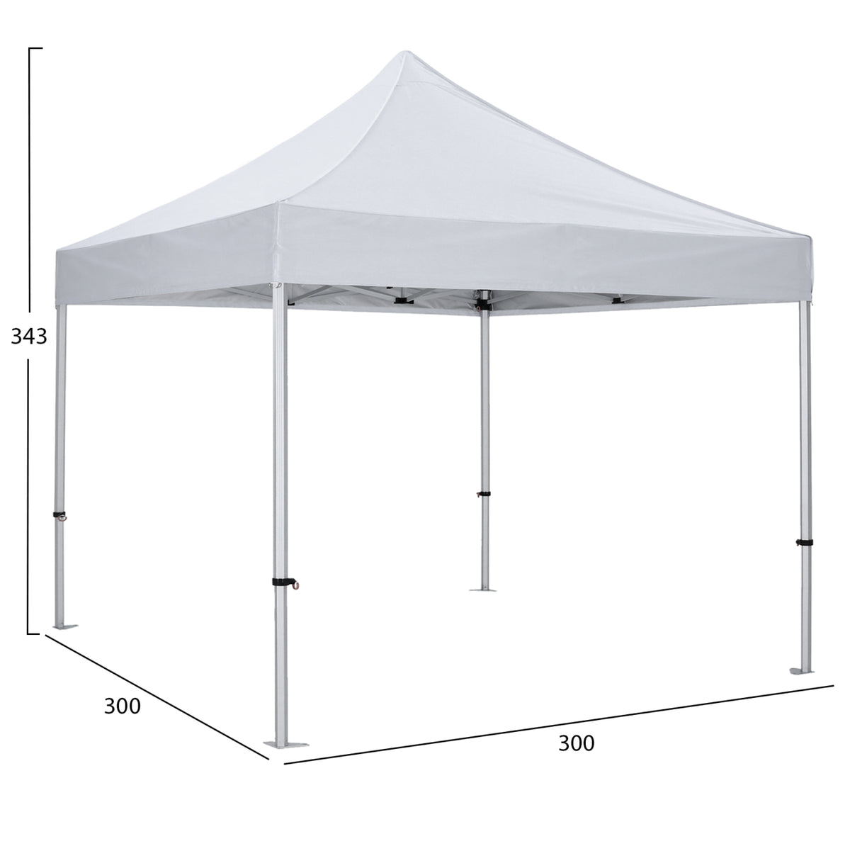 GAZEBO ΕΠΑΓΓΕΛΜΑΤΙΚΟ ΒΑΡΕΩΣ ΤΥΠΟΥ MATTHEW-AL HM6313 ΠΤΥΣΣΟΜΕΝΟ ΑΛΟΥΜΙΝΙΟΥ 3x3x3,4Y
