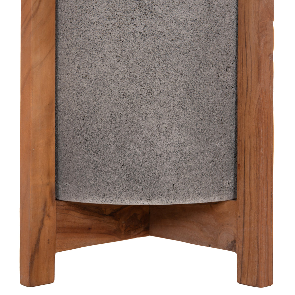ΓΛΑΣΤΡΑ ΕΣΩΤ.ΧΩΡΟΥ HOFF HM4682.03S FIBER CEMENT ΓΚΡΙ-TEAK ΒΑΣΗ Φ33x42Υεκ