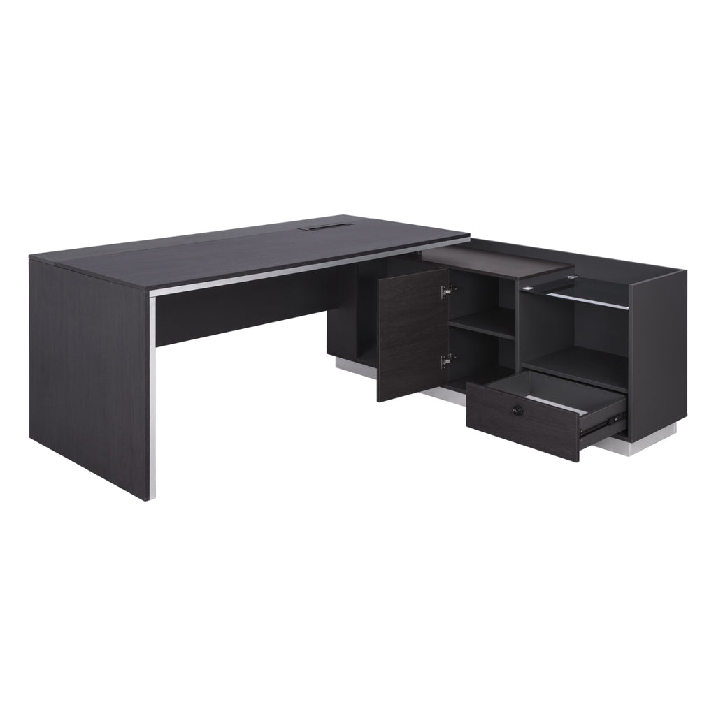 ΓΡΑΦΕΙΟ ΕΠΑΓΓΕΛΜΑΤΙΚΟ ΔΕΞΙΑ ΓΩΝΙΑ ROSEWOOD HM2112R 200X160X76Υ εκ.