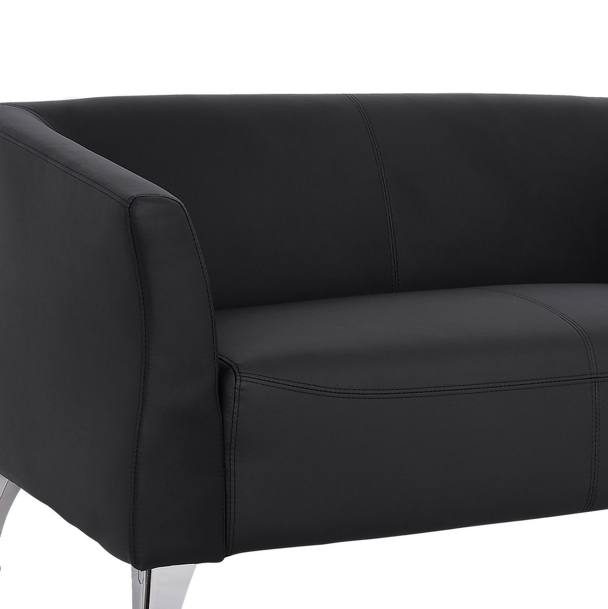 ΚΑΝΑΠΕΣ 2ΘΕΣΙΟΣ KIANA HM3122.21 ΜΕ ΜΑΥΡΟ PU 130x75x71 εκ.