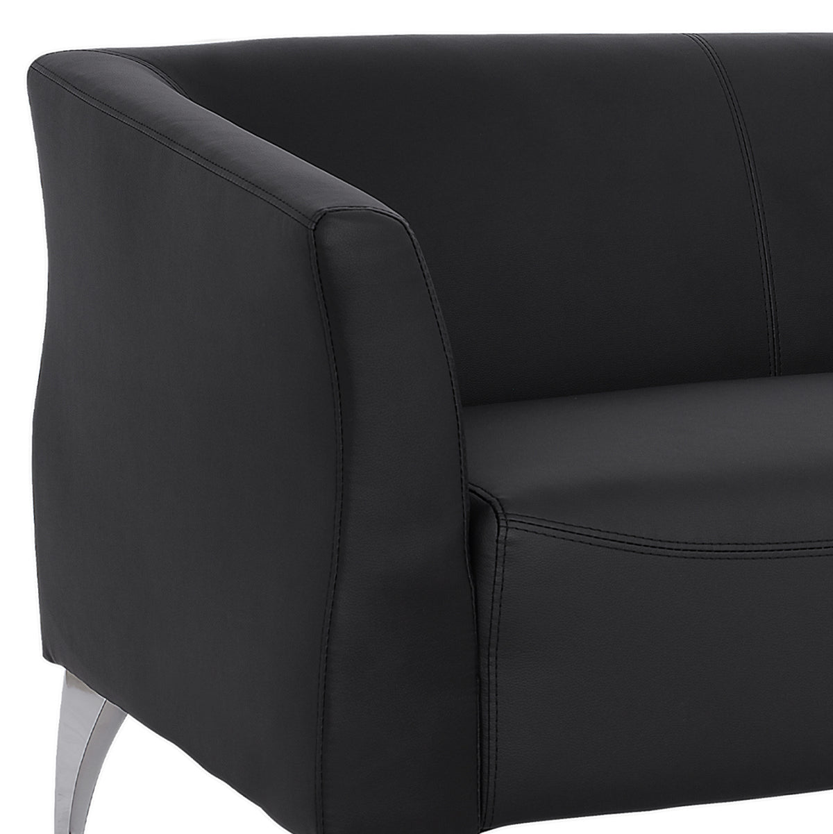 ΚΑΝΑΠΕΣ 2ΘΕΣΙΟΣ KIANA HM3122.21 ΜΕ ΜΑΥΡΟ PU 130x75x71 εκ.