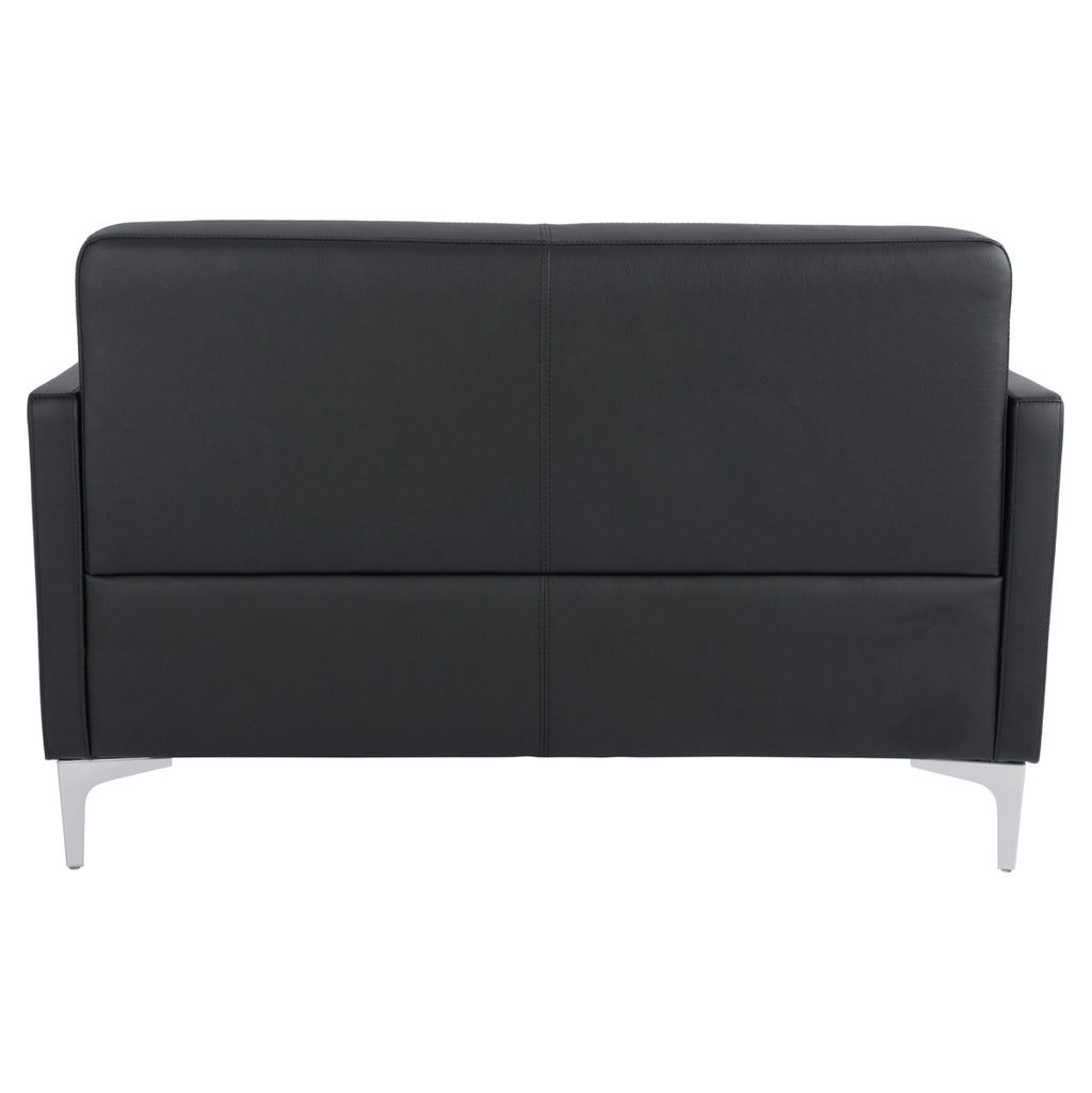 ΚΑΝΑΠΕΣ 2ΘΕΣΙΟΣ NELLIE HM3159.21 ΜΕ ΜΑΥΡΟ PU 113x71x71Υ εκ.