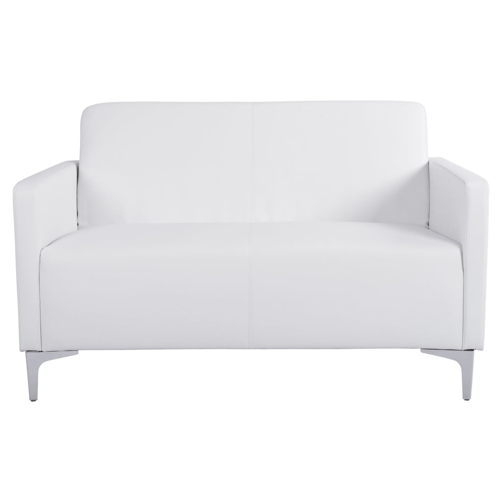 ΚΑΝΑΠΕΣ 2ΘΕΣΙΟΣ NELLIE HM3159.22 ΜΕ ΛΕΥΚΟ PU 113x71x71Υ εκ.