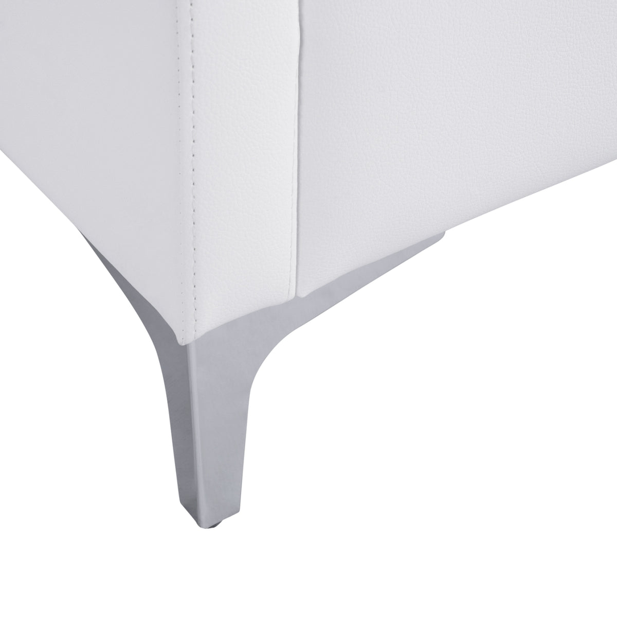 ΚΑΝΑΠΕΣ 2ΘΕΣΙΟΣ NELLIE HM3159.22 ΜΕ ΛΕΥΚΟ PU 113x71x71Υ εκ.