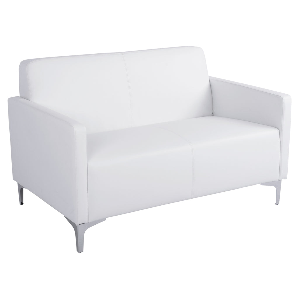 ΚΑΝΑΠΕΣ 2ΘΕΣΙΟΣ NELLIE HM3159.22 ΜΕ ΛΕΥΚΟ PU 113x71x71Υ εκ.