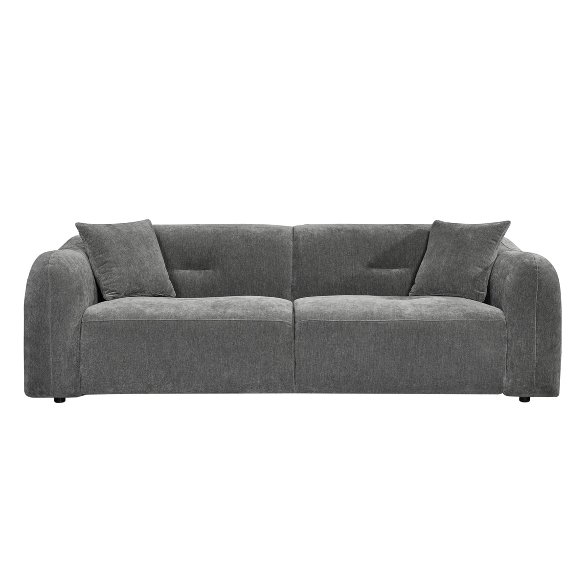 ΚΑΝΑΠΕΣ 3-ΘΕΣΙΟΣ JUNOA HM3333.01 ΓΚΡΙ ΥΦΑΣΜΑ 228x89x74Υεκ