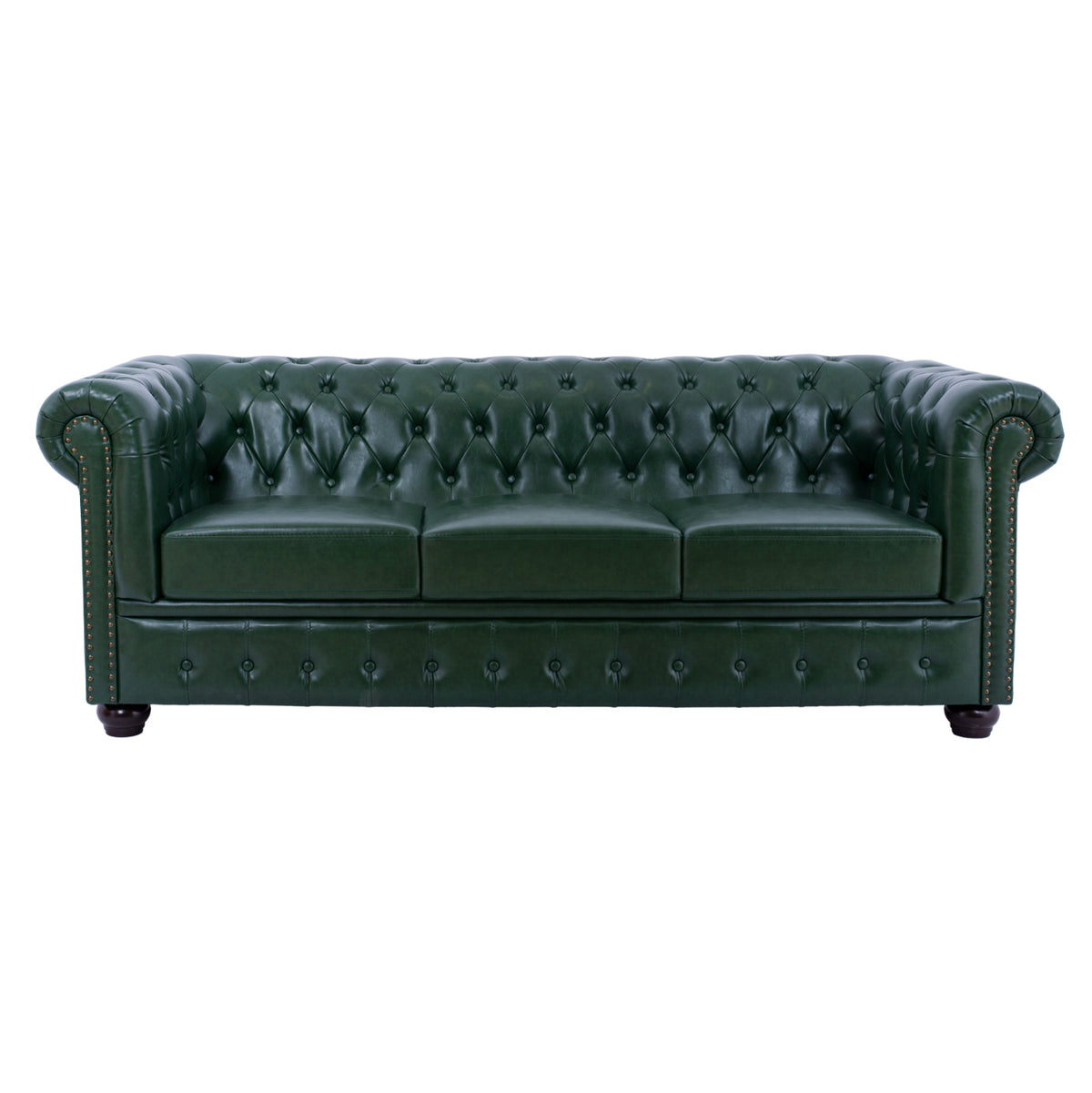 ΚΑΝΑΠΕΣ 3ΘΕΣΙΟΣ T.CHESTERFIELD HM3009.08 ΤΕΧΝΟΔΕΡΜΑ ΚΥΠΑΡΙΣΣΙ 208x90x73 εκ.