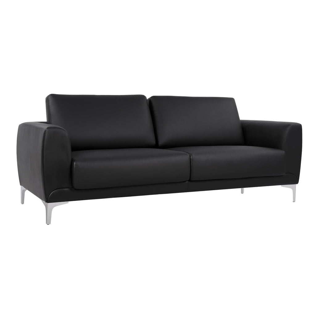 ΚΑΝΑΠΕΣ 3ΘΕΣΙΟΣ KENZIE HM3121.31 ΜΕ ΜΑΥΡΟ PU 190x81x81 εκ.