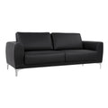 ΚΑΝΑΠΕΣ 3ΘΕΣΙΟΣ KENZIE HM3121.31 ΜΕ ΜΑΥΡΟ PU 190x81x81 εκ.