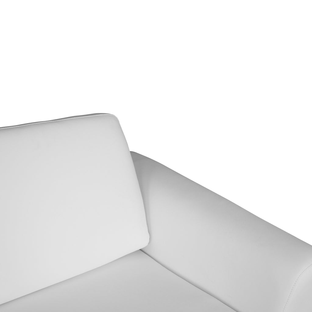 ΚΑΝΑΠΕΣ 3ΘΕΣΙΟΣ KENZIE HM3121.32 ΜΕ ΛΕΥΚΟ PU 190x81x81 εκ.
