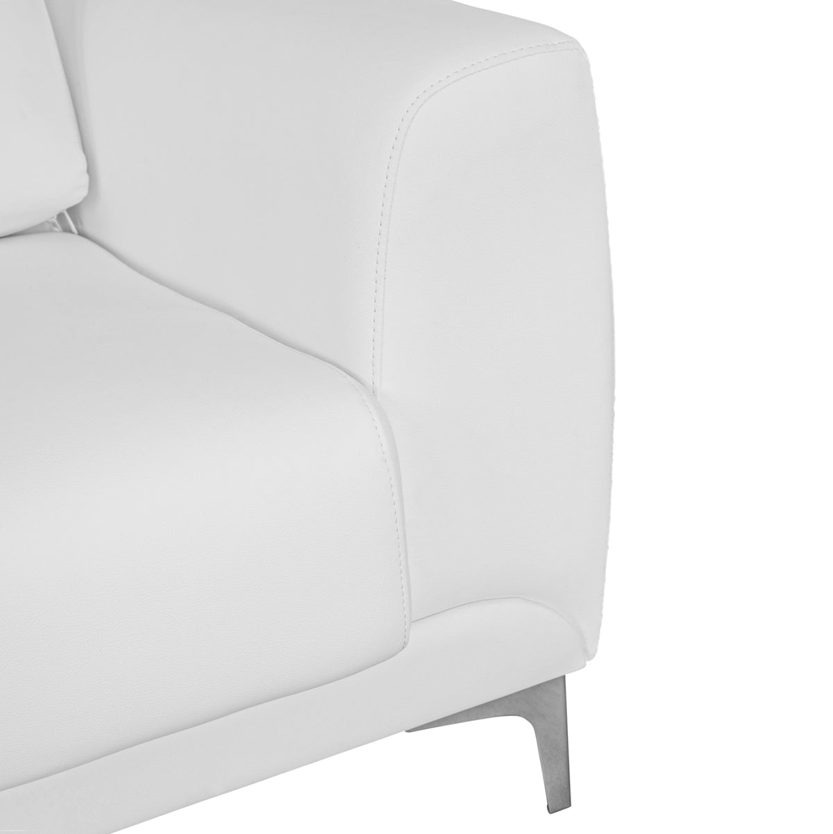ΚΑΝΑΠΕΣ 3ΘΕΣΙΟΣ KENZIE HM3121.32 ΜΕ ΛΕΥΚΟ PU 190x81x81 εκ.