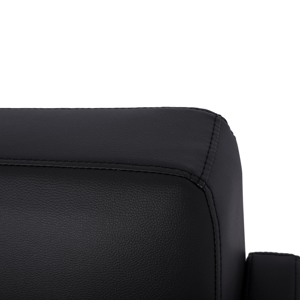 ΚΑΝΑΠΕΣ 3ΘΕΣΙΟΣ NELLIE HM3159.31 ΜΕ ΜΑΥΡΟ PU 163x71x71Υ εκ.