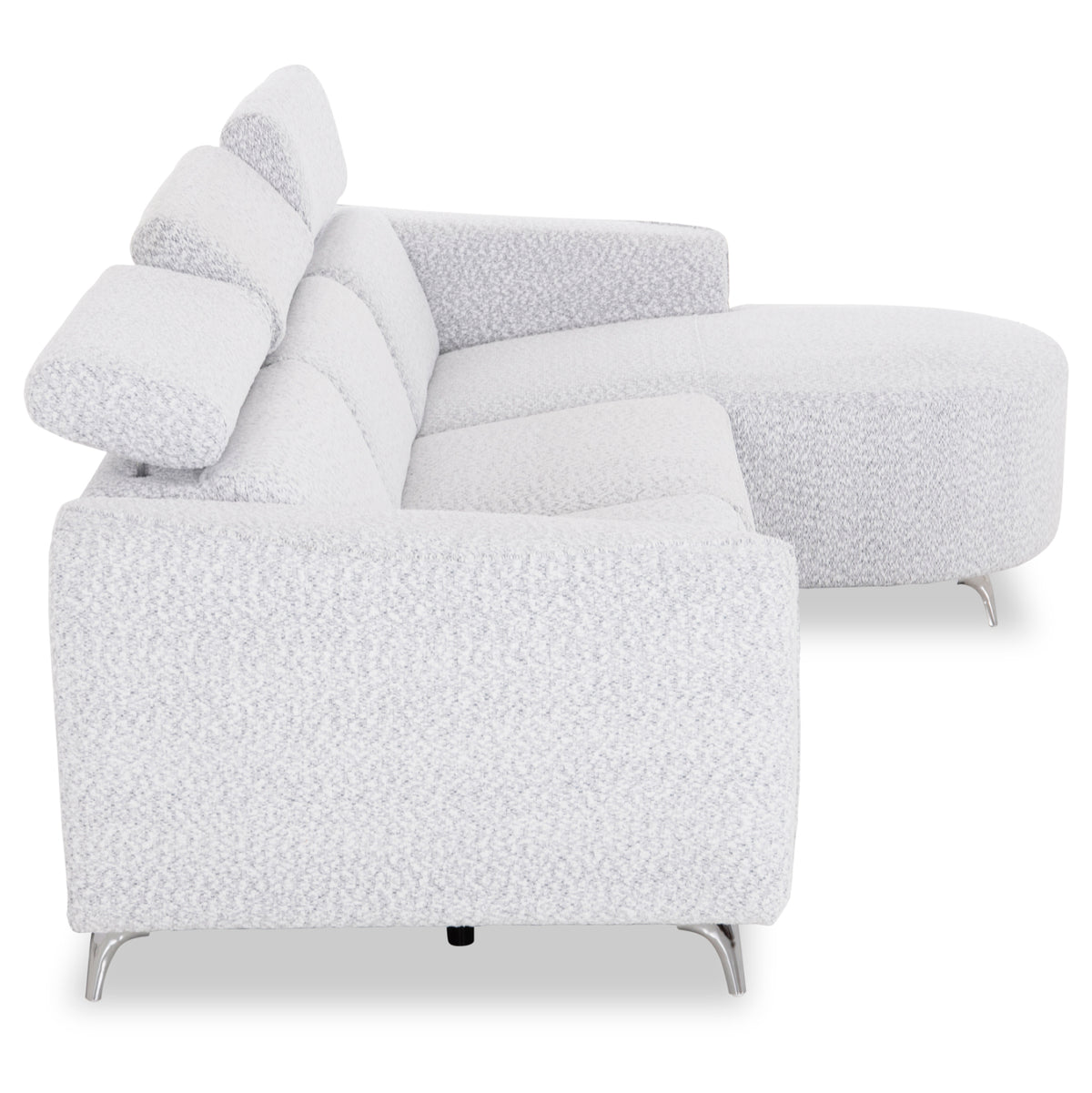 ΚΑΝΑΠΕΣ ΔΕΞΙΑ ΓΩΝΙΑ 3Θ ΜΕ RECLINE VALENTE HM3317.01R ΑΝΟΙΧΤΟ ΓΚΡΙ ΥΦΑΣΜΑ 275x160x104Yεκ