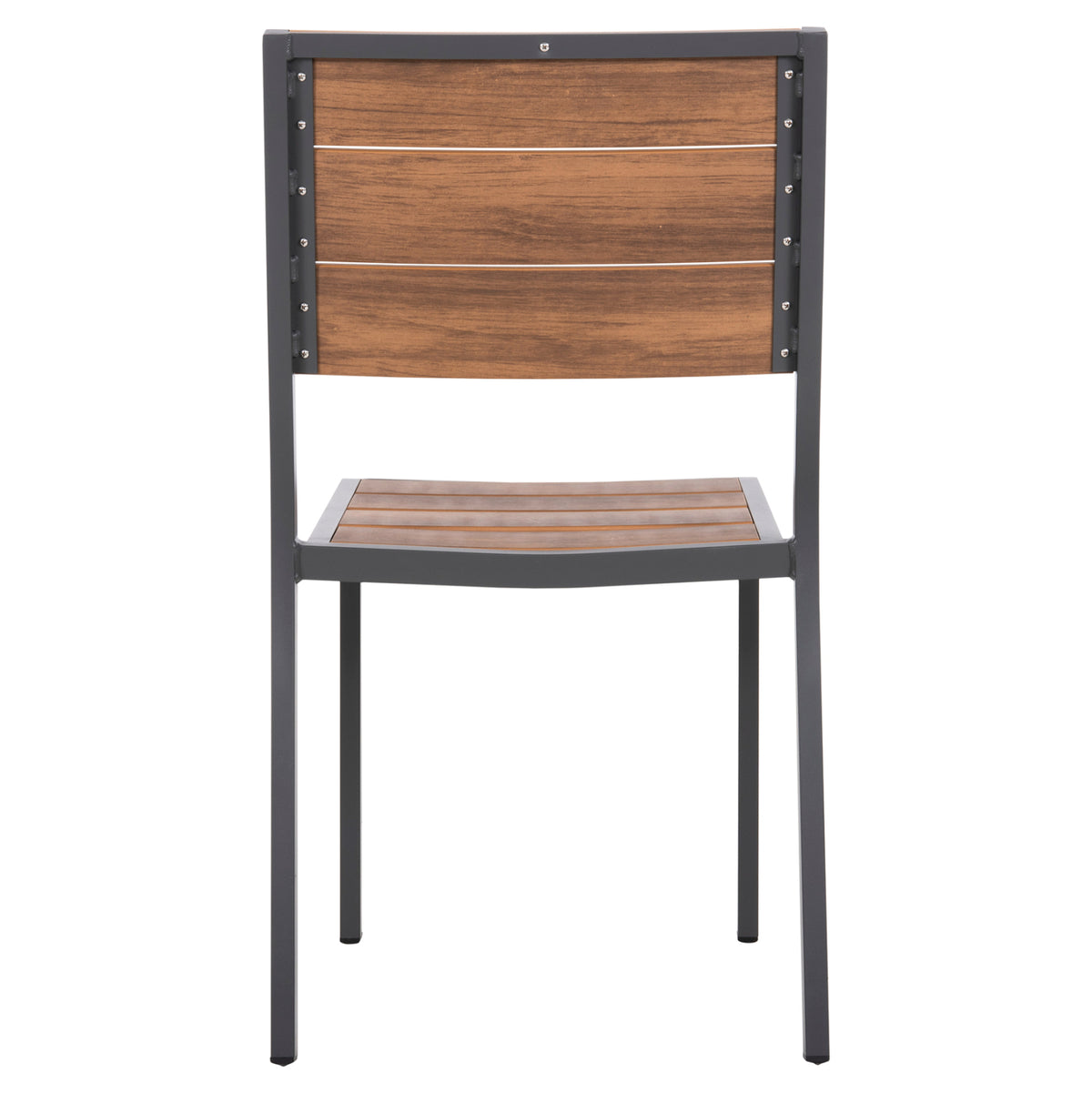 ΚΑΡΕΚΛΑ ΑΛΟΥΜΙΝΙΟΥ SAGA HM6063.02 ΣΚΟΥΡΟ ΓΚΡΙ ΜΕ POLYWOOD 46x52x86Υεκ.