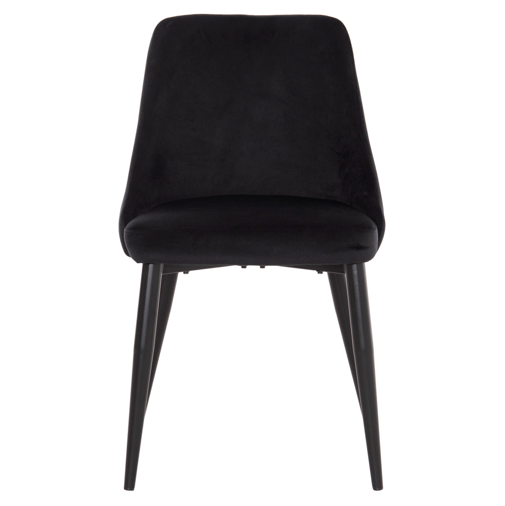 ΚΑΡΕΚΛΑ SERENITY HM8527.14 ΒΕΛΟΥΔΟ ΜΑΥΡΟ ΜΕ ΜΑΥΡΑ ΜΕΤΑΛΛΙΚΑ ΠΟΔΙΑ 51x54x83,5Υεκ.