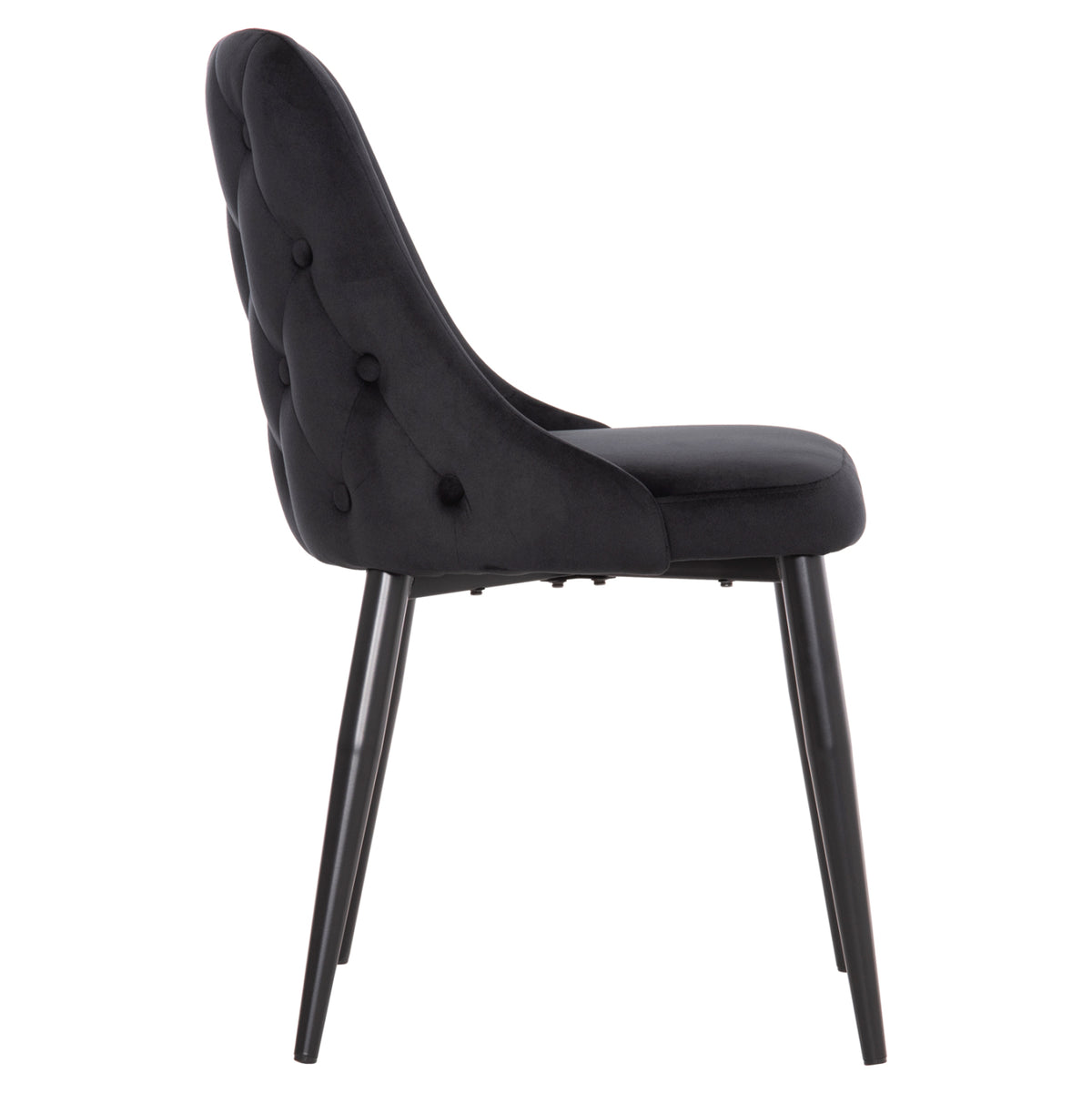 ΚΑΡΕΚΛΑ SERENITY HM8527.14 ΒΕΛΟΥΔΟ ΜΑΥΡΟ ΜΕ ΜΑΥΡΑ ΜΕΤΑΛΛΙΚΑ ΠΟΔΙΑ 51x54x83,5Υεκ.
