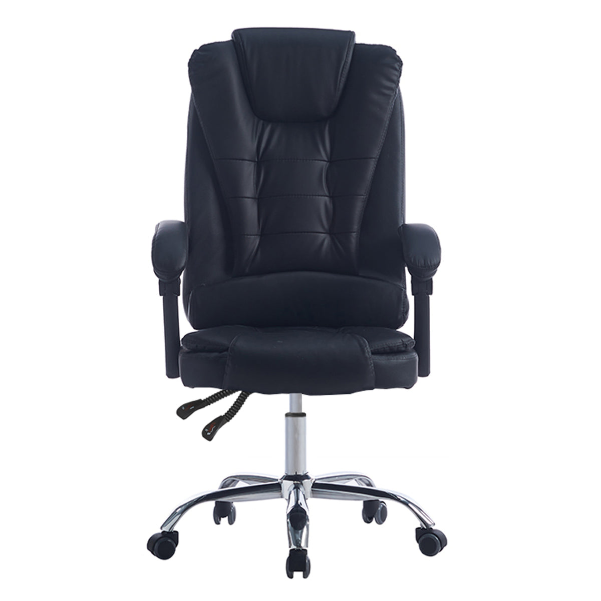 ΚΑΡΕΚΛΑ ΓΡΑΦΕΙΟΥ ΔΙΕΥΘΥΝΤΙΚΗ KYRON HM1221.01 ΜΑΥΡO PU--ΒΑΣΗ ΧΡΩΜΙΟΥ 65x46x112Υεκ