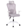 ΚΑΡΕΚΛΑ ΓΡΑΦΕΙΟΥ MEXER HM1195.02 ΓΚΡΙ MESH-PP ΒΑΣΗ-ΣΚΕΛΕΤΟΣ ΛΕΥΚΟΣ 68x70x136Υεκ.