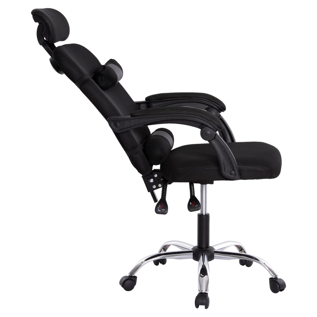 ΚΑΡΕΚΛΑ ΓΡΑΦΕΙΟΥ CRONER HM1196.01 ΜΑΥΡΟ MESH-ΜΕΤΑΛ.ΒΑΣΗ 58x99x120Υεκ.