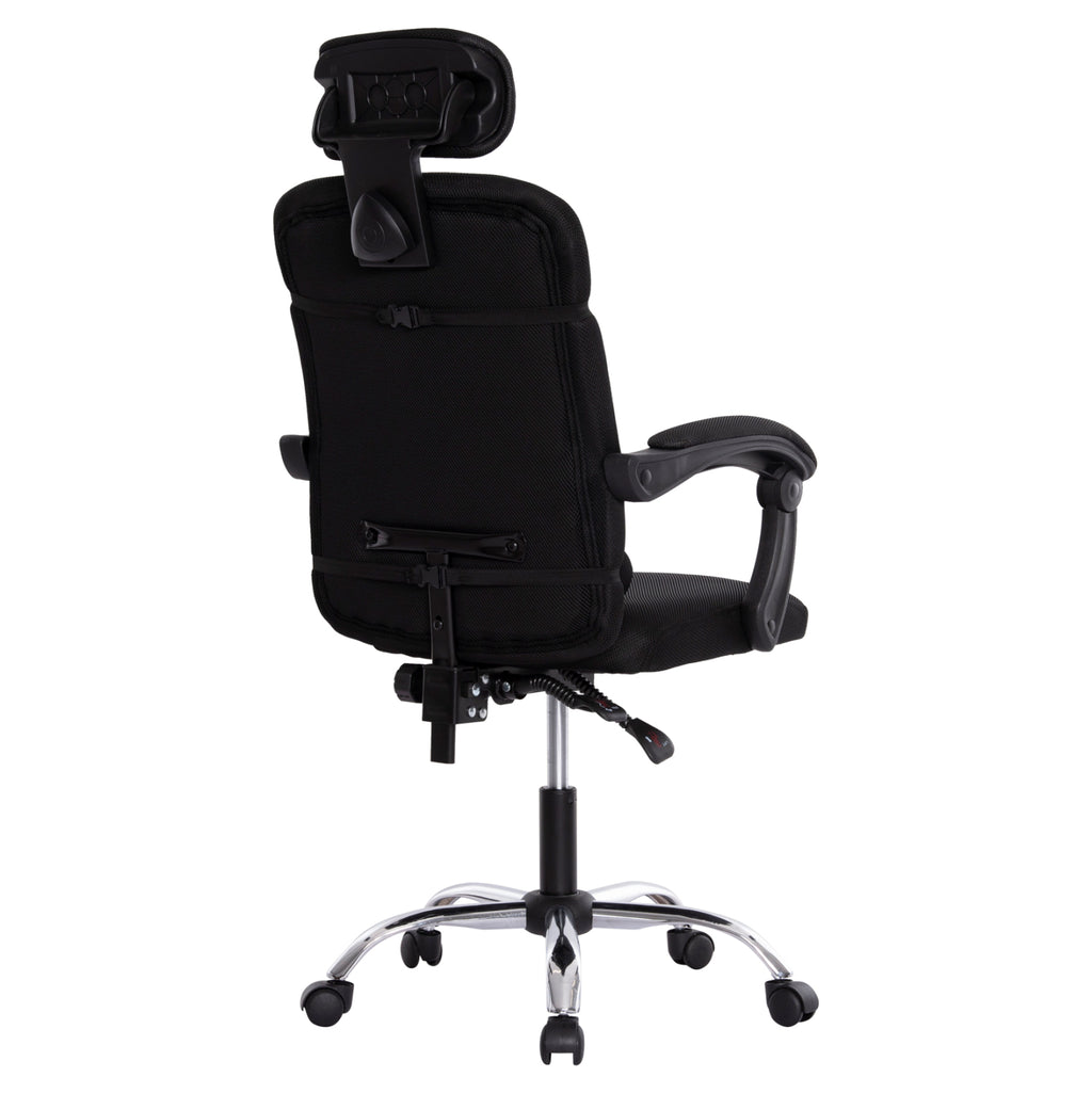 ΚΑΡΕΚΛΑ ΓΡΑΦΕΙΟΥ CRONER HM1196.01 ΜΑΥΡΟ MESH-ΜΕΤΑΛ.ΒΑΣΗ 58x99x120Υεκ.
