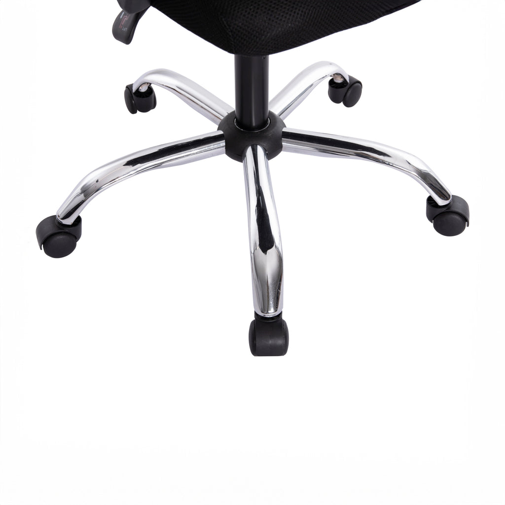 ΚΑΡΕΚΛΑ ΓΡΑΦΕΙΟΥ CRONER HM1196.01 ΜΑΥΡΟ MESH-ΜΕΤΑΛ.ΒΑΣΗ 58x99x120Υεκ.
