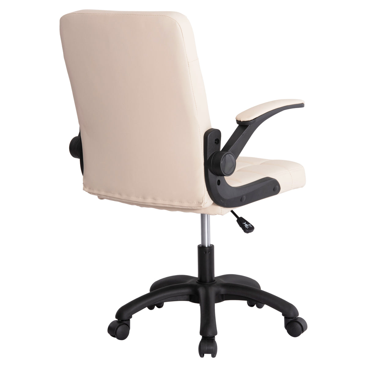 ΚΑΡΕΚΛΑ ΓΡΑΦΕΙΟΥ PORTIMA HM1197.04 ΜΠΕΖ PVC-ΜΑΥΡΟΣ ΣΚΕΛΕΤΟΣ & ΒΑΣΗ 66.5x57x97Υεκ