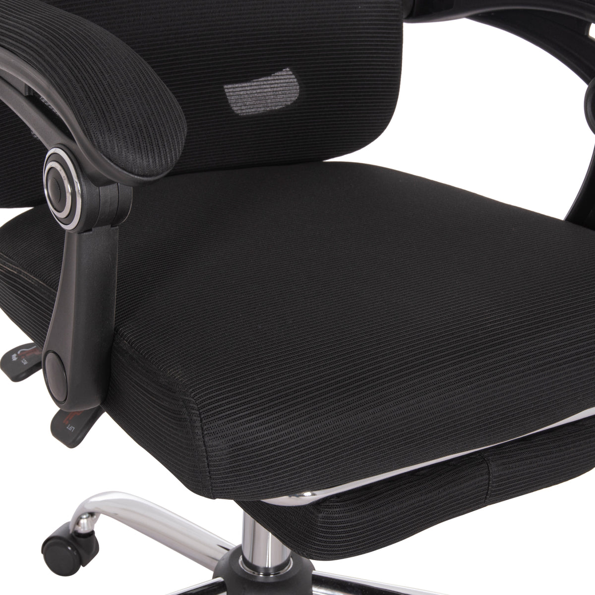 ΚΑΡΕΚΛΑ ΓΡΑΦΕΙΟΥ BARNET HM18258.01 ΜΑΥΡΟ MESH-ΜΑΥΡΟΣ ΣΚΕΛΕΤΟΣ NYLON 61x62x123Υ